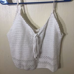 Crochet crop tank